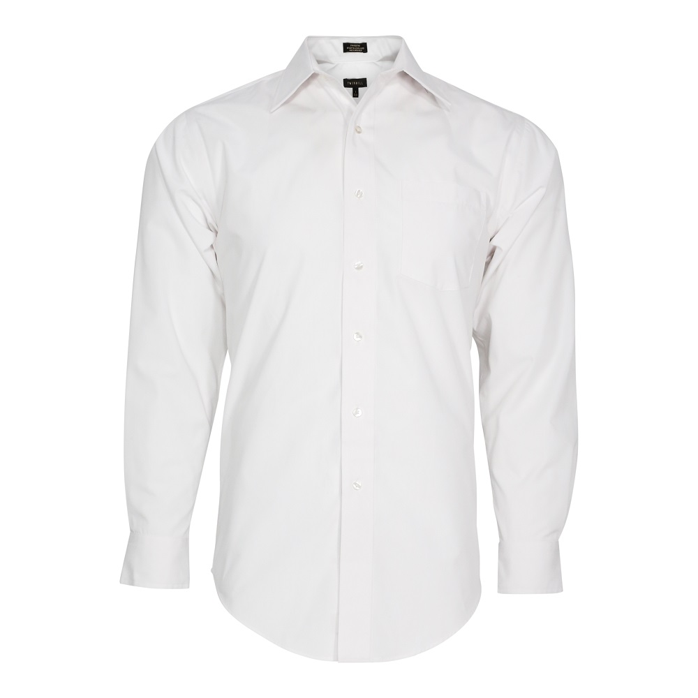 Men's Solid Broadcloth Long Sleeve Shirt