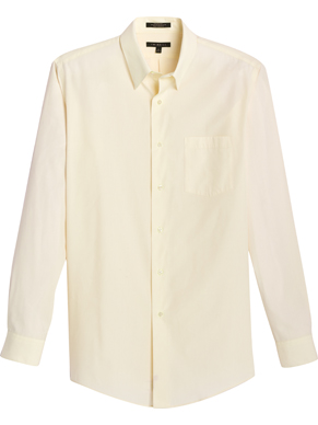 Men's Solid Broadcloth Long Sleeve Shirt