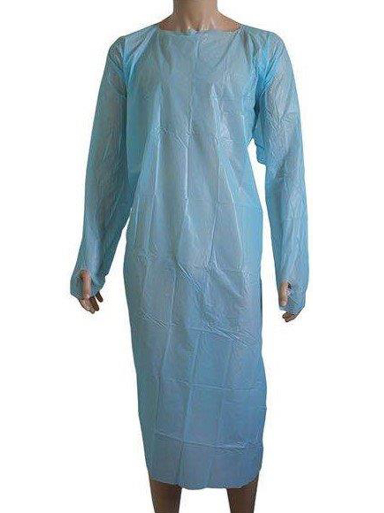Disposable Polyethylene Gown – 10 Per Case - <font color="red">While Supplies Last</font>
